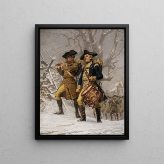 Les Continentaux - Frank Blackwell Mayer — framed artwork on a wall