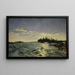 Les rapides de la rivière Saint Marys - Frank Buchser — framed artwork on a wall