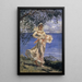 Young woman standing by a lake Diamantina - Frank Buchser — framed artwork on a wall