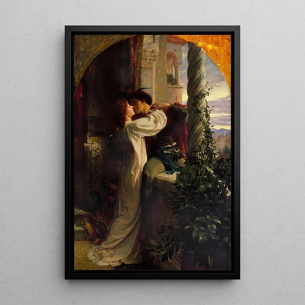 Romeo and Juliet - Frank Dicksee — framed artwork on a wall