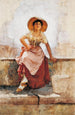 Young Girl of Florence - Frank Duveneck — artwork view