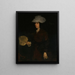 Dame à l'éventail - Frank Duveneck — framed artwork on a wall