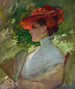 Portrait of the Lady with the Red Hat by Maggie Wilson - Frank Duveneck — artwork view