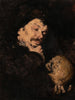 a Man Holding a Skull - Frank Duveneck — artwork view