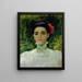 Portrait of Maggie Wilson - Frank Duveneck — framed artwork on a wall