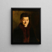 Portrait of an Old Lady - Frank Duveneck — framed artwork on a wall