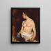 Nude Sitting Painting - Frank Duveneck — framed artwork on a wall