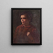 Study of a Schoolboy - Frank Duveneck — framed artwork on a wall