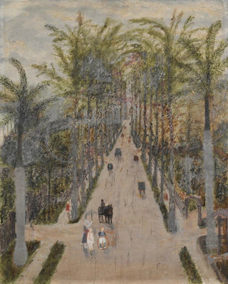 L'allée des palmiers - Frank E. Case — artwork view