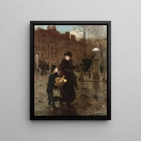 Le printemps à Londres - Frank E. Cox — framed artwork on a wall