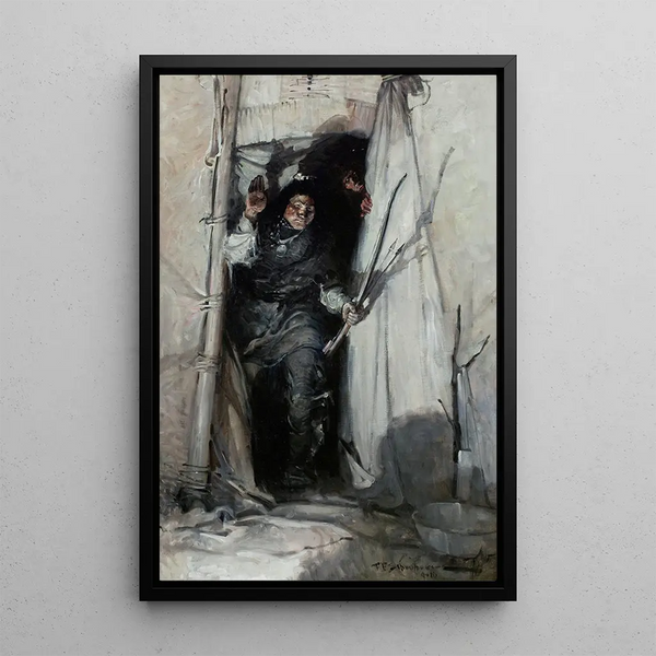Return of the Old Otter - Frank Earle Schoonover — framed artwork on a wall
