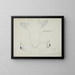 Tête de requin marteau (Sphyrna zygaena) vue ventrale - Frank Edward Clarke — framed artwork on a wall