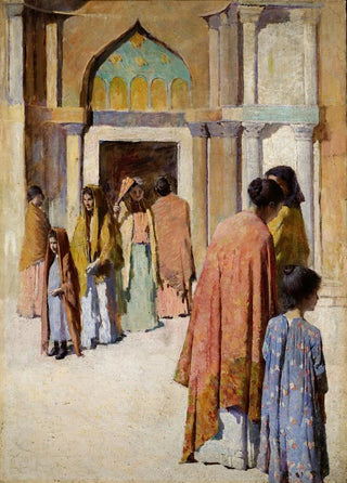 Women near the Stairs no I - Frank Edwin Scott — artwork view