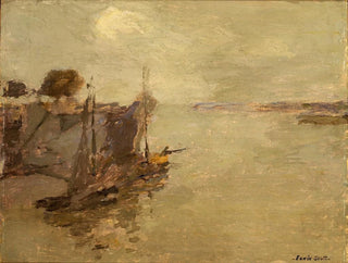 Fishing Boats in Honfleur No. 2 - Frank Edwin Scott — artwork view