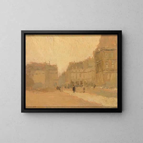 Rue des Pyramides - Frank Edwin Scott — framed artwork on a wall