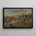 Charge de la septième cavalerie - Frank Feller — framed artwork on a wall