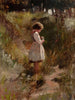 Child Picking Flowers - Frank Hector Tompkins — artwork view