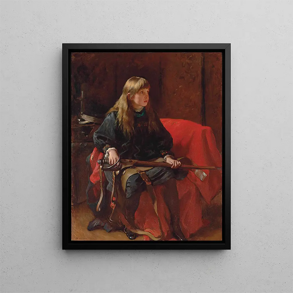 Have you ever killed anyone, Father? - Frank Holl — framed artwork on a wall