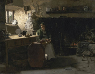 peeling potatoes - Frank Holl — artwork view