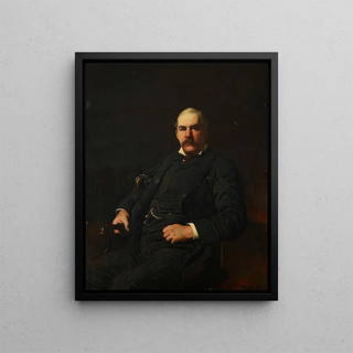 Portrait Painting of Pierpont Morgan - Frank Holl — framed artwork on a wall