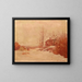 Winter Landscape Painting - Frank Howard Marschall — framed artwork on a wall