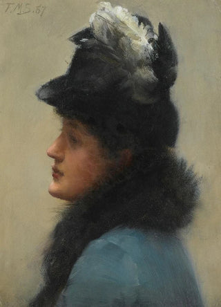 Frank Markham Skipworth - Portrait Of An Elegant Lady.webp