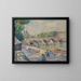 Démolition du pont de la Tournelle - Frank Milton Armington — framed artwork on a wall
