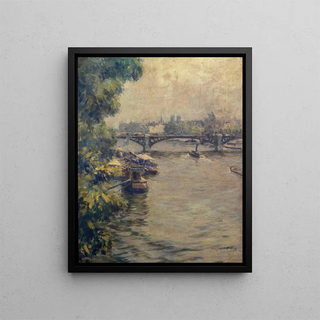 The Carrousel Bridge - Frank Milton Armington — framed artwork on a wall