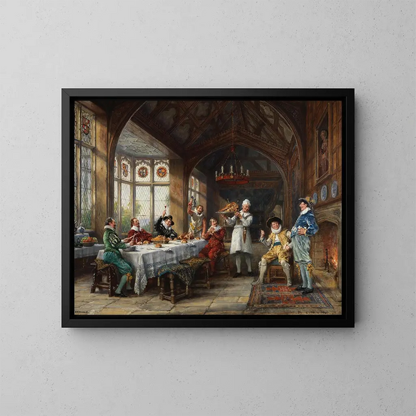 The roast beef of old England - Frank Moss Bennett — framed artwork on a wall