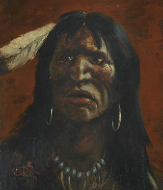 Head of an Apache - Frank Paul Sauerwein — artwork view