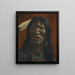 Head of an Apache - Frank Paul Sauerwein — framed artwork on a wall