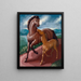 Foal and Foal - Frank Stamato — framed artwork on a wall