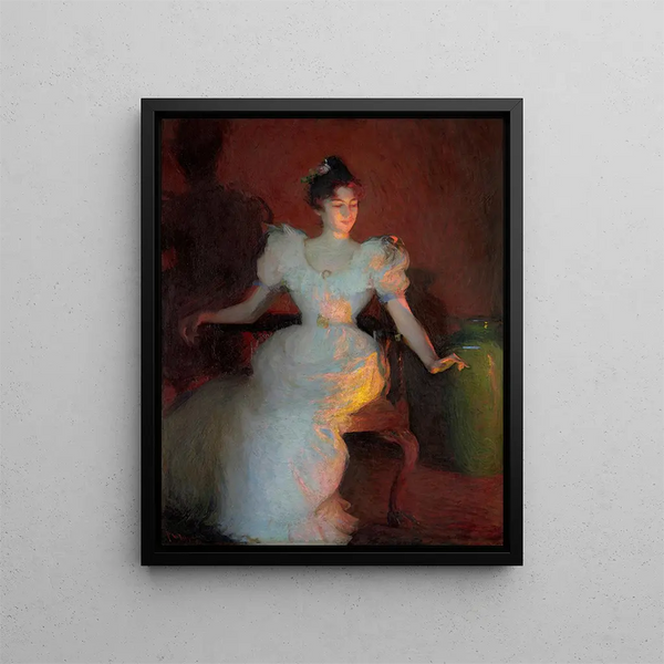 Light of Fire Painting - Frank Weston Benson — framed artwork on a wall