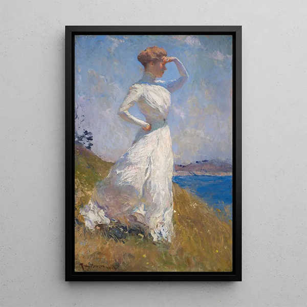 Light of the Sun Painting - Frank Weston Benson — framed artwork on a wall