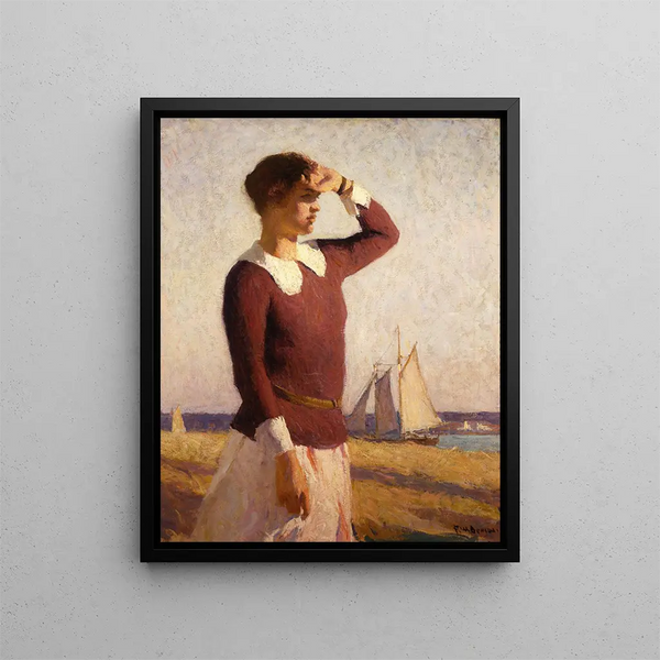 L'Observateur - Frank Weston Benson — framed artwork on a wall