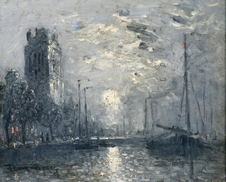 A Moonlit River - Frank William Boggs — artwork view