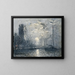 A Moonlit River - Frank William Boggs — framed artwork on a wall