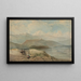 Coastal Landscape Painting - Frank William Warwick Topham — framed artwork on a wall