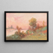 Waikato River with characters - Frank Wright — framed artwork on a wall