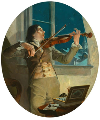 L'air joyeux et le cœur triste The Virtuoso - Frank Xavier Leyendecker — artwork view