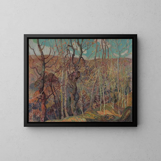 Silver Tangle Painting - Franklin Carmichael — framed artwork on a wall