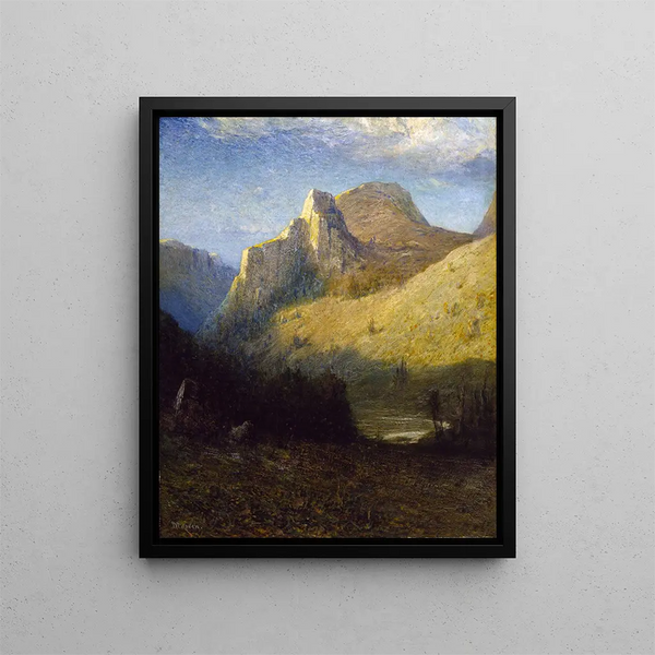 Castle Creek Canyon, South Dakota - Franklin De Haven — framed artwork on a wall