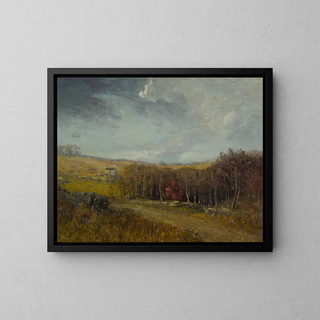 Landscape Painting - Franklin De Haven — framed artwork on a wall