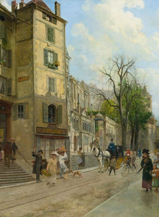 Rue de la Corraterie, Geneva - François-Adolphe Grison — artwork view