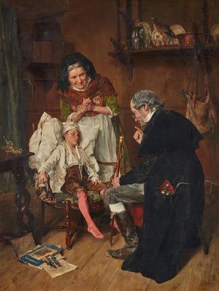 The little patient - François-Adolphe Grison — artwork view