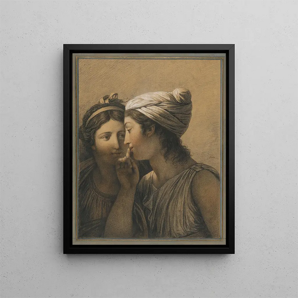 The Secret, the Secret - François-André Vincent — framed artwork on a wall