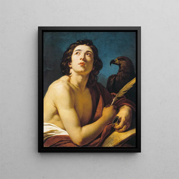 Saint Jean l'Évangéliste - François-André Vincent — framed artwork on a wall
