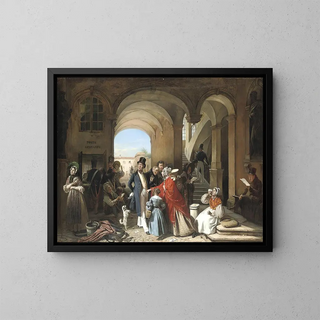 La Poste Restante - François-Auguste Biard — framed artwork on a wall