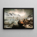 Shipwrecked on an Iceberg - François-Auguste Biard — framed artwork on a wall