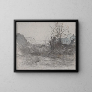 Approcher Morestal - François-Auguste Ravier — framed artwork on a wall